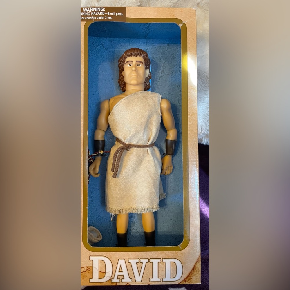 NIB! Talking David -Messengers of Faith Decorative Box with Mediterranean Map